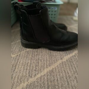 Black ankle boots